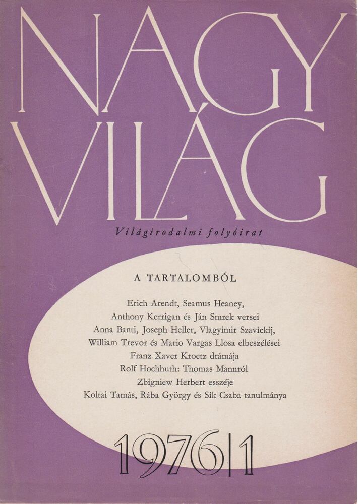 KARDOS LÁSZLÓ - Nagyvilág 1976/1. [antikvár]