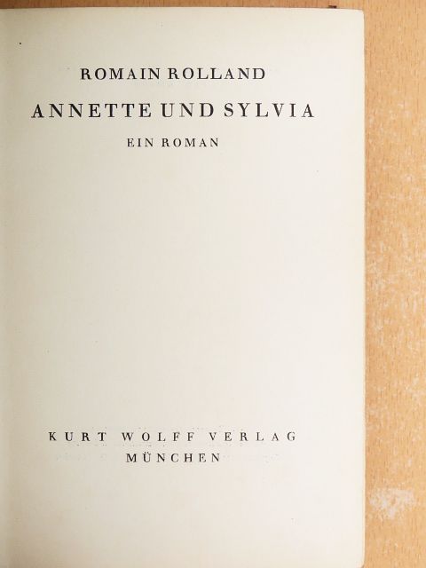 Romain Rolland - Annette und Sylvia [antikvár]