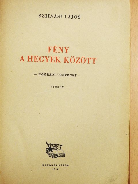 Szilvási Lajos - Fény a hegyek között [antikvár]