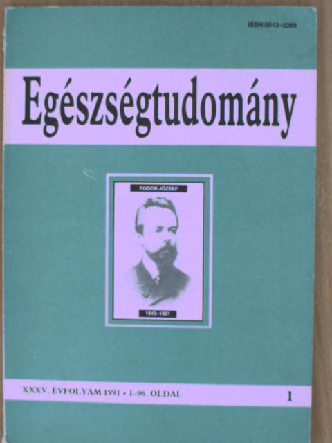 Bácskai Györgyné - Egészségtudomány 1991/1. [antikvár]