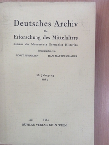 Deutsches Archiv für Erforschung des Mittelalters namens der Monumenta Germaniae Historica Heft 2. [antikvár]