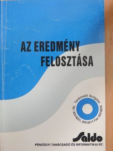 Dr. Gálik László - Az eredmény felosztása [antikvár]