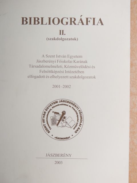 Farkas Edit - Bibliográfia II. [antikvár]