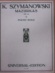 Karol Szymanowski - Mazurkas [antikvár]