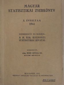 Magyar statisztikai zsebkönyv 1941. [antikvár]