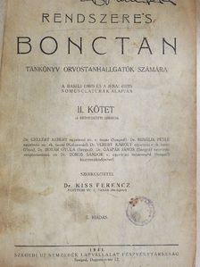 Kiss Ferencz - Rendszeres bonctan II. [antikvár]