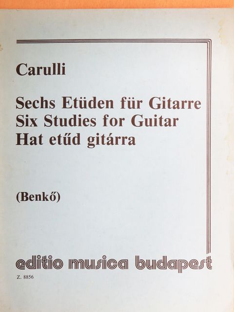 F. Carulli - Hat etűd gitárra [antikvár]