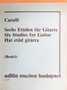 F. Carulli - Hat etűd gitárra [antikvár]