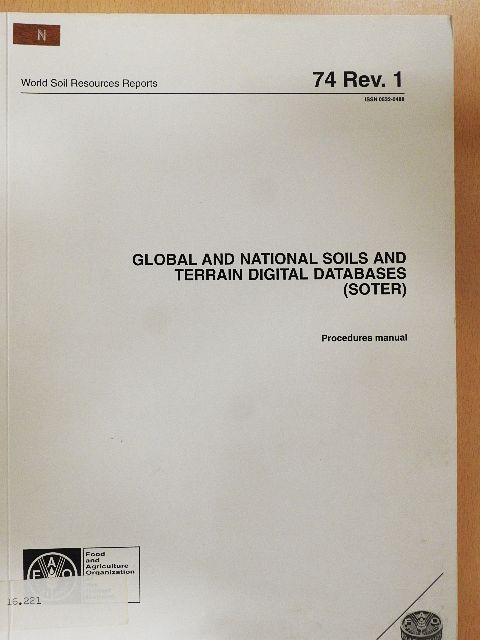 Global and National Soils and Terrain Digital Databases (Soter) [antikvár]