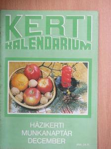 Biza Klára - Kerti Kalendárium 1989. december [antikvár]