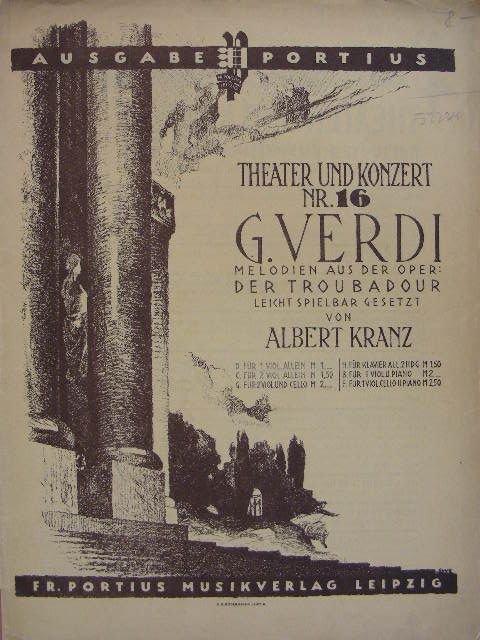 G. Verdi - Melodien aus der Oper: Der Troubadour [antikvár]