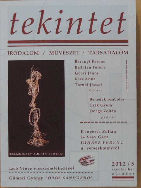 Alföldy Jenő - Tekintet 2012. szeptember-október [antikvár]