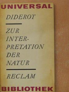 Denis Diderot - Gedanken zur Interpretation der Natur [antikvár]