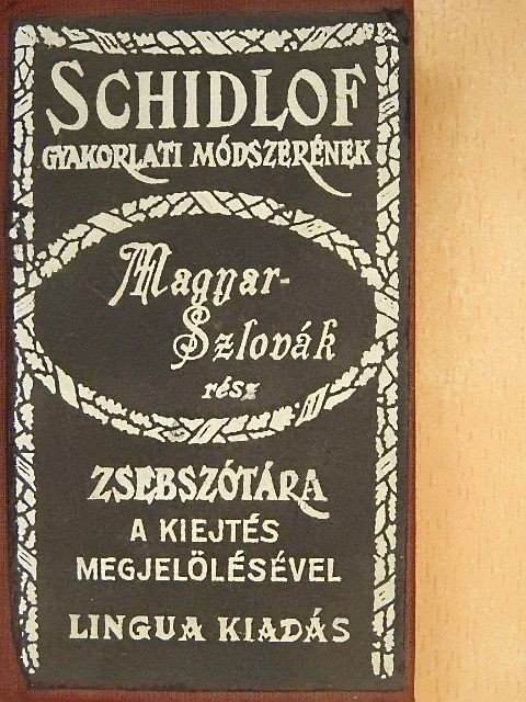 Magyar-szlovák-cseh kéziszótár I. rész [antikvár]
