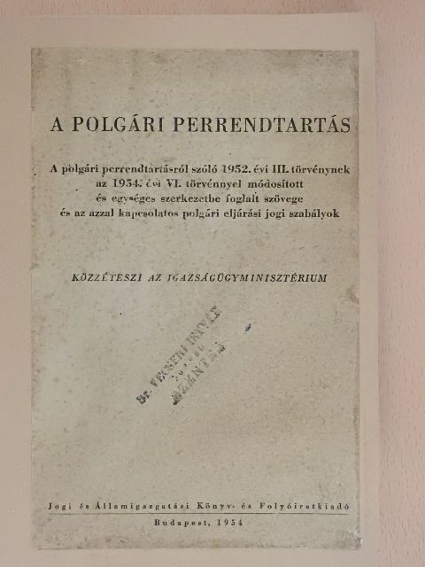 A polgári perrendtartás [antikvár]