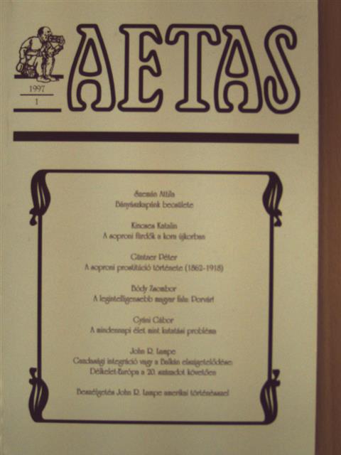Bódy Zsombor - Aetas 1997/1. [antikvár]