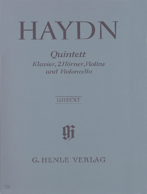 HAYDN JOSEPH - QUINTETT FÜR KLAVIER, 2 HÖRNER, VIOLINE UND VIOLONCELLO URTEXT (STOCKMEIER)