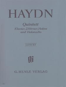 HAYDN JOSEPH - QUINTETT FÜR KLAVIER, 2 HÖRNER, VIOLINE UND VIOLONCELLO URTEXT (STOCKMEIER)