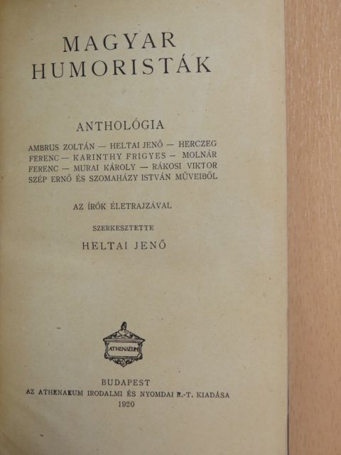 Ambrus Zoltán - Magyar humoristák [antikvár]