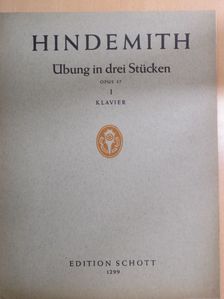 Paul Hindemith - Klaviermusik I. [antikvár]