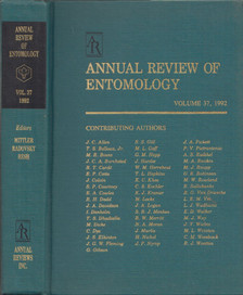 Thomas E. Mittler, Frank J. Radovsky, Vincent H. Resh - Annual Review of Entomology Volume 37, 1992 [antikvár]
