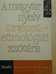 Farkas Vilmos - A magyar nyelv történeti-etimológiai szótára 4. (töredék) [antikvár]