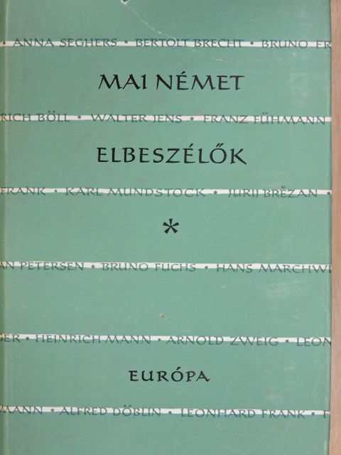 Alfred Döblin - Mai német elbeszélők [antikvár]