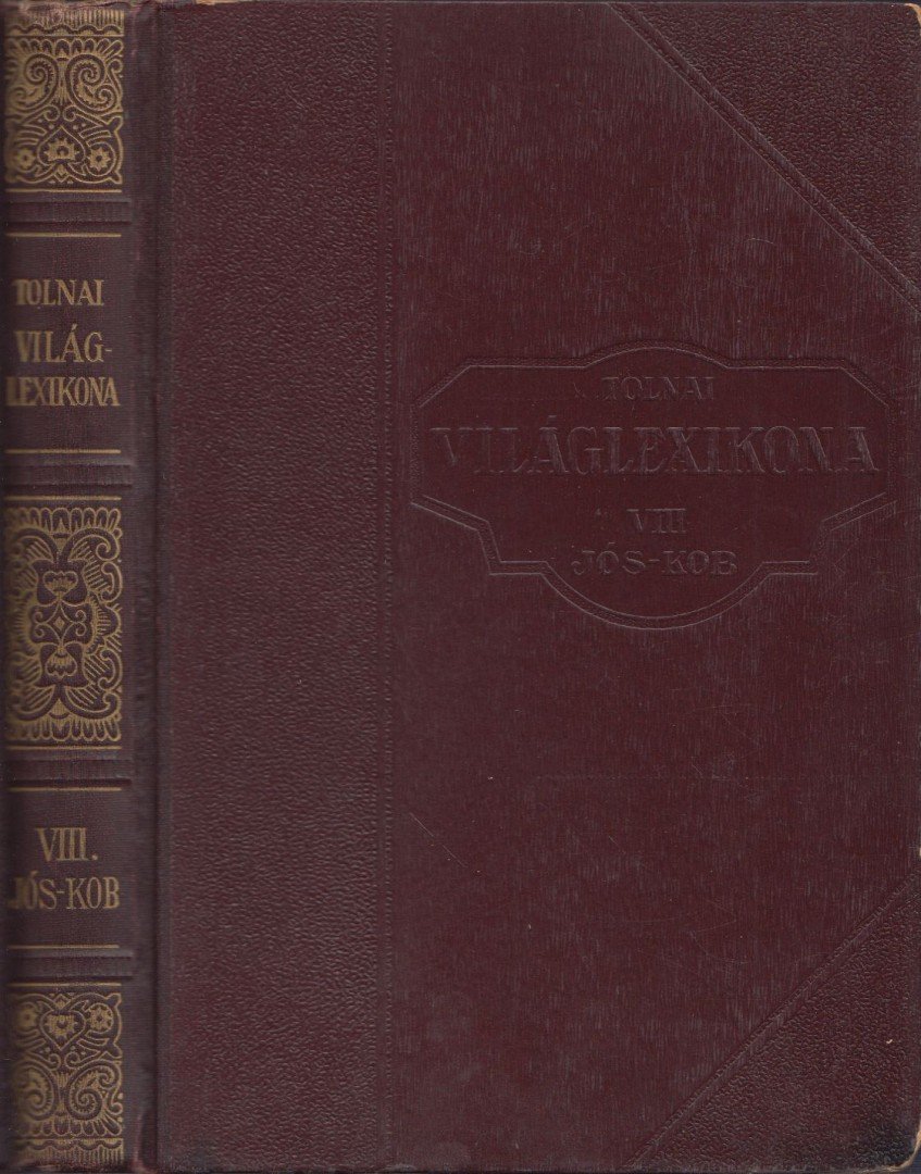 Tolnai új világlexikona VIII. kötet JÓS-KOR [antikvár]