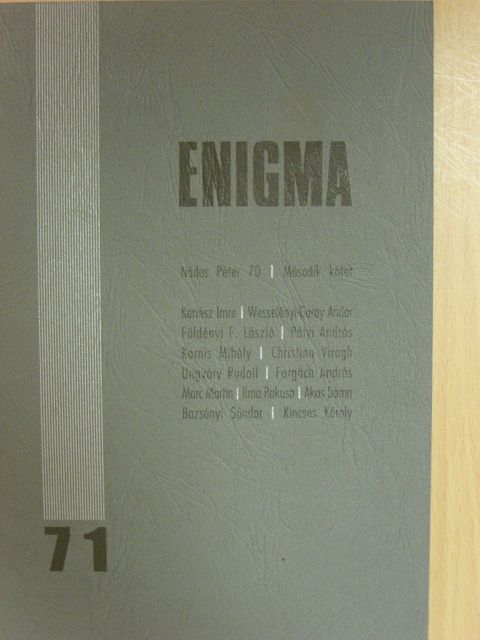 Akos Doma - Enigma 71. [antikvár]
