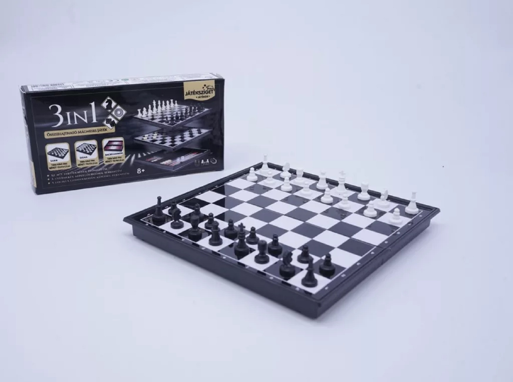 3 az 1ben mágneses sakk, dáma, backgammon - 3 az 1ben mágneses sakk, dáma, backgammon