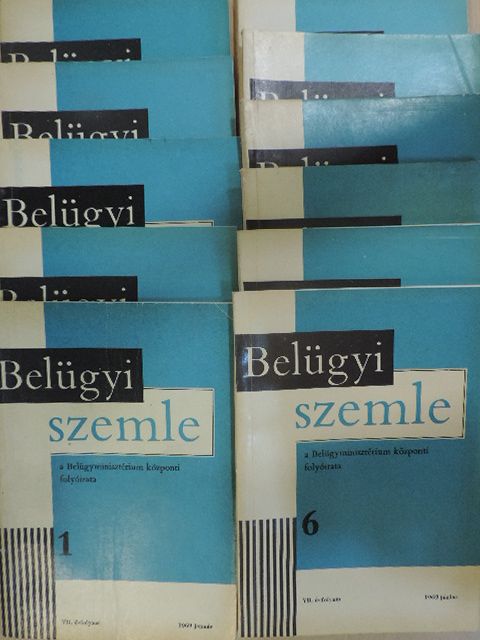 Aczél György - Belügyi Szemle 1969. (nem teljes évfolyam) [antikvár]