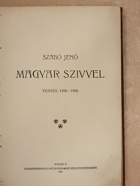 Szabó Jenő - Magyar szivvel [antikvár]