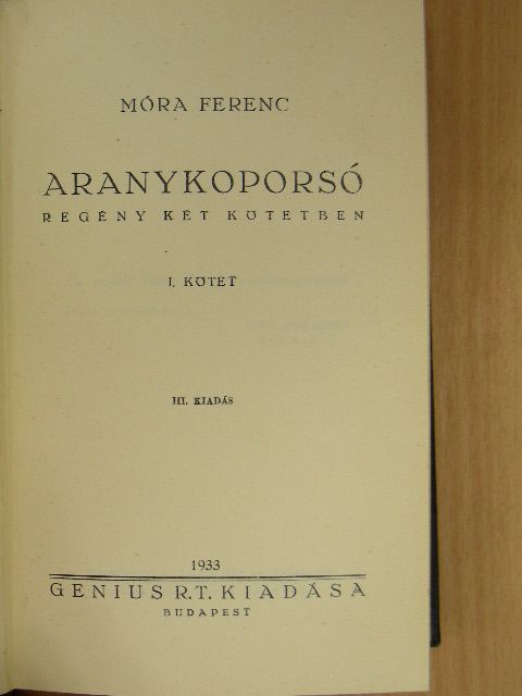 Móra Ferenc - Aranykoporsó I-II. [antikvár]