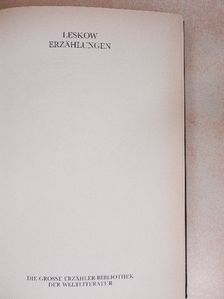 Nikolai Semjonowitsch Leskow - Erzählungen [antikvár]