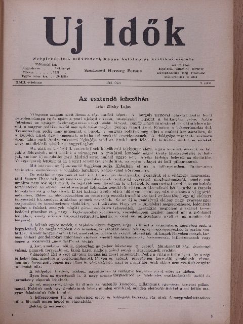 Csathó Kálmán - Uj Idők 1937. (nem teljes évfolyam) [antikvár]