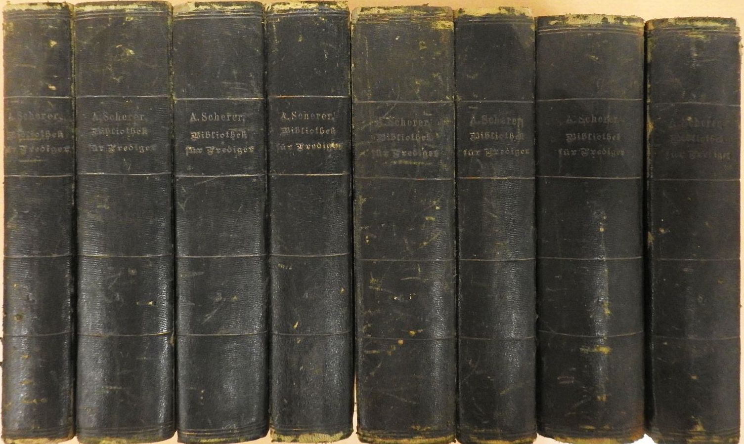 P. A. Scherer - Bibliothek für Prediger I-VIII. (gótbetűs) [antikvár]