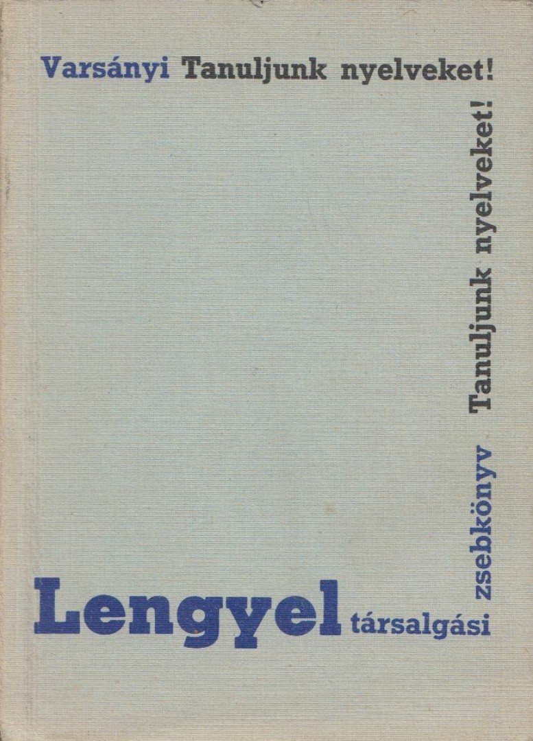 VARSÁNYI ISTVÁN - Lengyel társalgási zsebkönyv [antikvár]