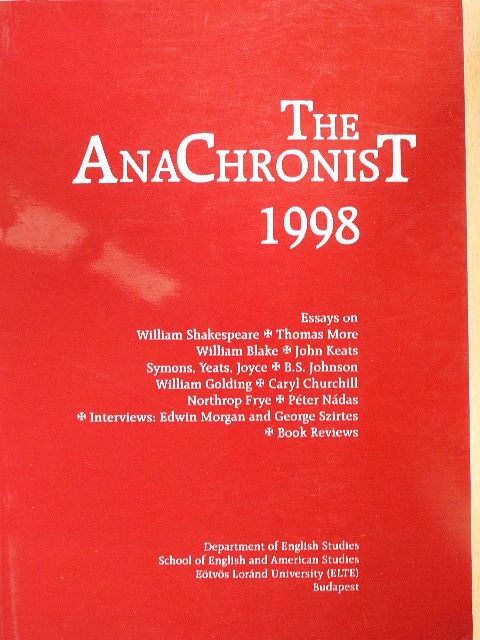 Enikő Nagy - The AnaChronist 1998 [antikvár]