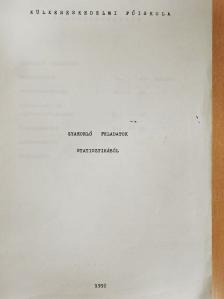 Gyakorló feladatok statisztikából [antikvár]