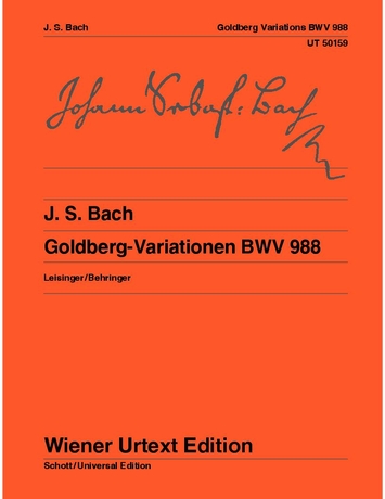 J. S. Bach - GOLDBERG-VARIATIONEN BWV 988 FÜR KLAVIER WIENER URTEXT (WOLFF / DREYFUS)