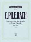 BACH, C.PH.E. - ZWEI SONATEN, DREI RONDOS UND ZWEI FANTASIEN FÜR KLAVIER Wotq 58 (C.KREBS)