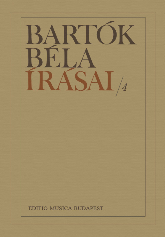 Lampert Vera - BARTÓK BÉLA ÍRÁSAI 4