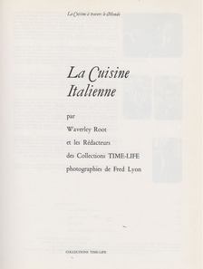 Waverley Root - La cuisine Italienne [antikvár]