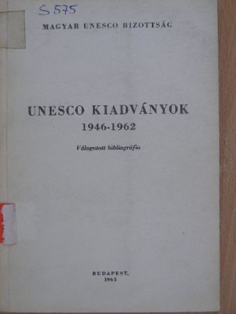 Unesco kiadványok 1946-1962 [antikvár]
