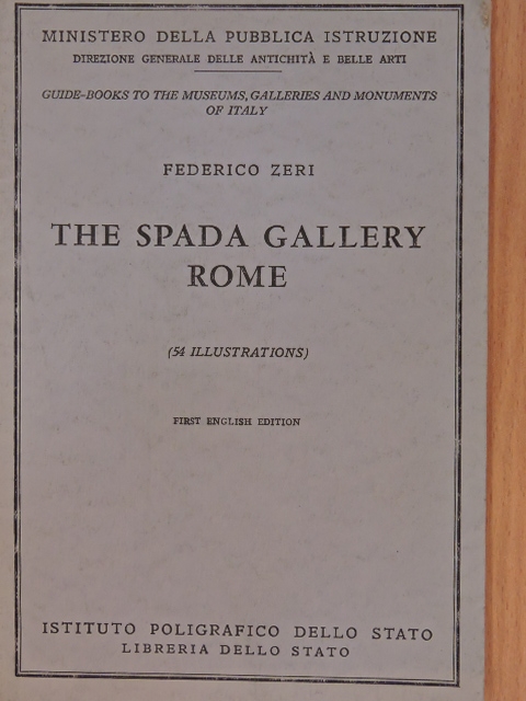 Federico Zeri - The Spada Gallery Rome [antikvár]