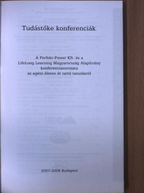 Barát Tamás - Tudástőke konferenciák 2008 [antikvár]