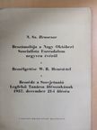 N. Sz. Hruscsov beszámolója a Nagy Októberi Szocialista Forradalom negyven évéről [antikvár]