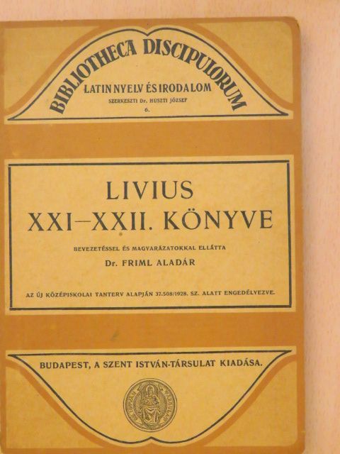 Livius - Livius XXI-XXII. könyve [antikvár]