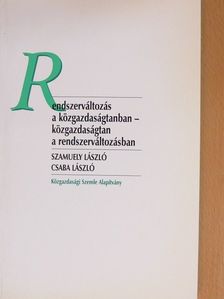 Csaba László - Rendszerváltozás a közgazdaságtanban - közgazdaságtan a rendszerváltozásban [antikvár]