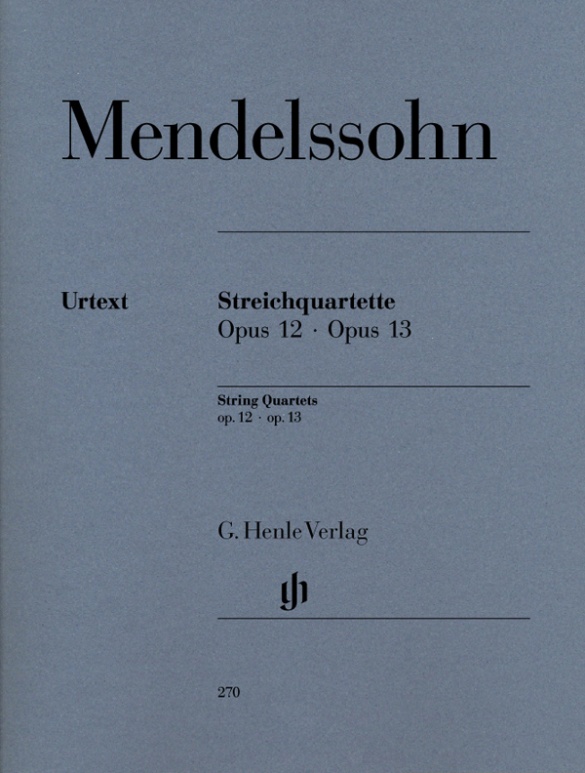 MENDELSSOHN - STREICHQUARTETTE OP.12, 13 URTEXT (HERTTRICH), STIMMEN